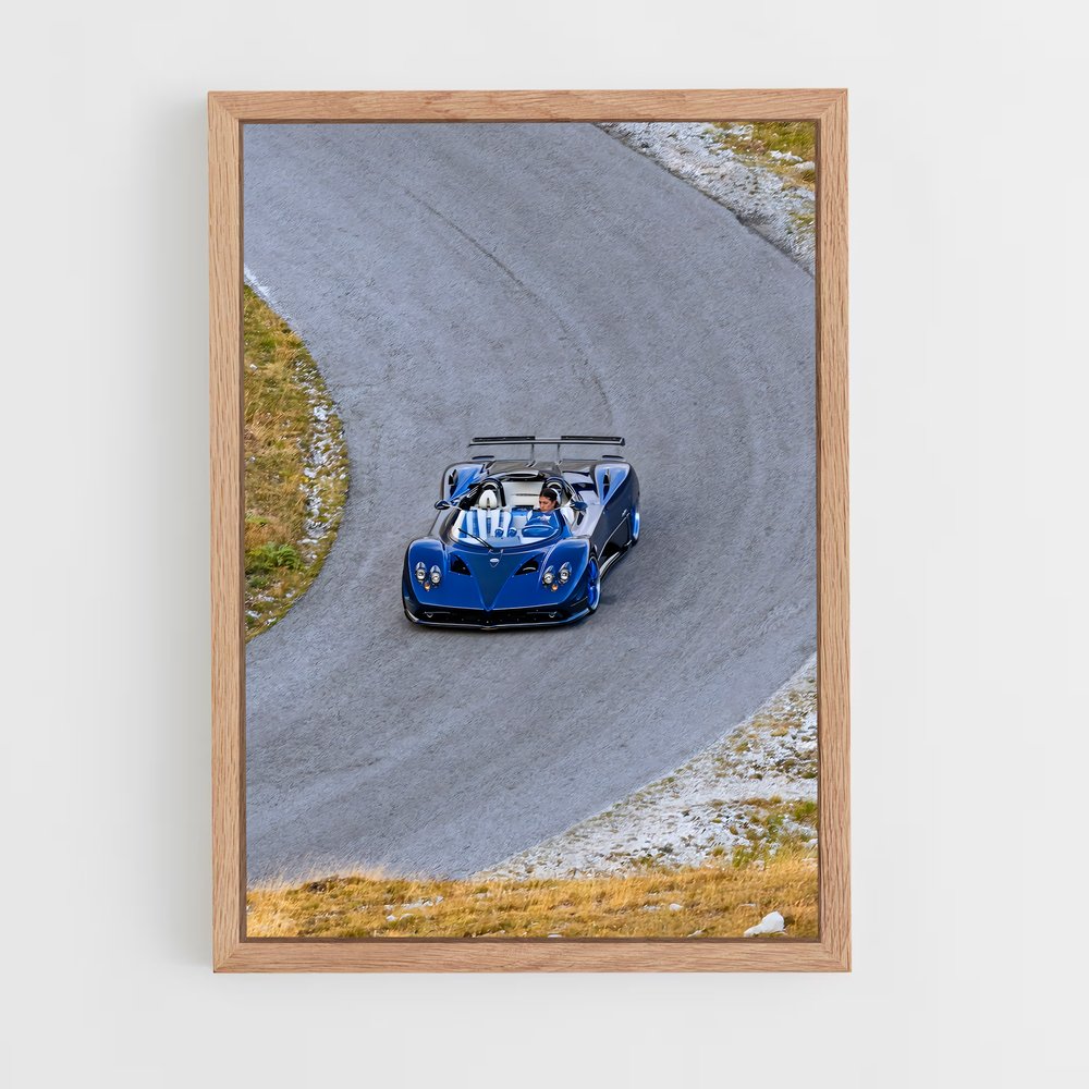 Poster Route Zonda – affiche Pagani (vue 4)